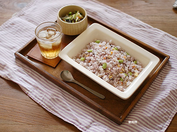 古材 カフェトレイ L